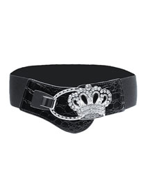 Fashion 07 Crown Metal Diamond Crown Belt