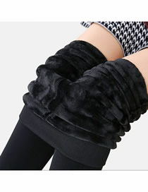 Fashion Black Coke Pants 300g Socks Nylon Solid Color Leggings