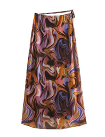 Fashion Skirt Silk-screen Printed Skirt