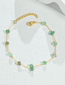 Fashion 9# Solid Copper Geometric Gravel Chain Bracelet