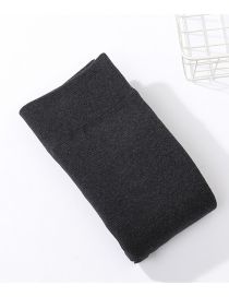 Fashion Dark Gray Stepping On The Foot Cotton 350 Grams Thick Fleece 0-5 Degrees Cotton Vertical Striped Fleece Padded Leggings