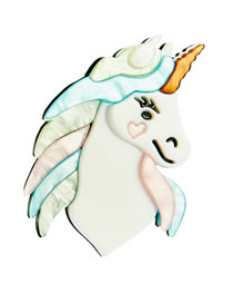Fashion Unicorn Acrylic Cartoon Unicorn Brooch