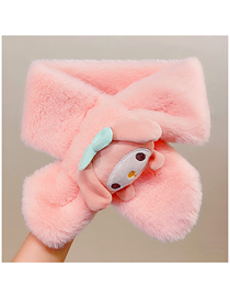 Fashion 3# Melody Pink Plush Three-dimensional Doll Socket Scarf