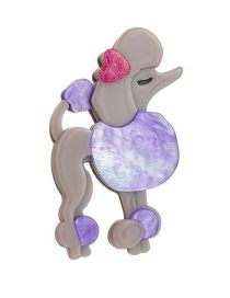 Fashion Color Acrylic Cartoon Poodle Brooch