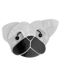 Fashion Puppy Cartoon Acrylic Black And White Puppy Brooch  Acrylic