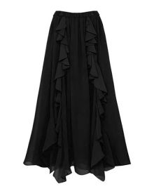 Fashion Black Dress Polyester Ruffle Pleated Beach Dress