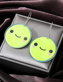 Fashion Smiley Face Acrylic Smiley Round Earrings Earrings