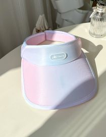 Fashion Adult Pink Purple Gradient Cotton Gradient Parent -child Pumping Empty -top Solar Cap
