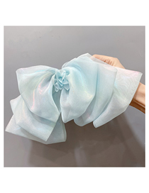 Fashion Sky Blue Colorful Fabric Illusion Multi-layer Bow Hair Clip