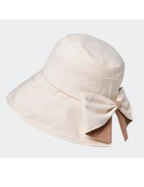 Fashion Two-color Bow-beige Two-tone Bow Sunscreen Bucket Hat