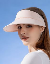 Fashion Pink Nylon Hollow Top Sun Hat