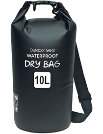 Fashion Black 30l [shoulder] Pvc Backpack Rafting Swimming Bag