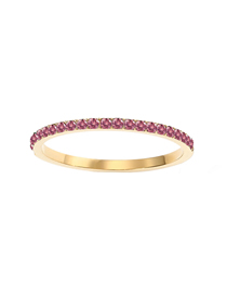 Fashion July Rose Red-gold Geometric Round Diamond Ring