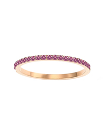 Fashion July Rose Red-rose Gold Geometric Round Diamond Ring