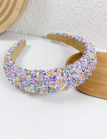 Fashion Colorful Multicolored Bead Braided Wide Brim Headband