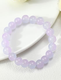 Fashion Light Purple Gradient Ball Bead Bracelet