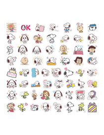 Fashion Type B Snoopy Sticker Geometric Cartoon Handbook Stickers