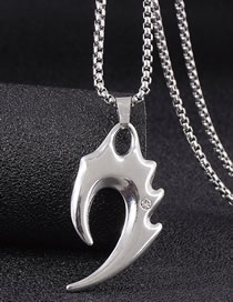 Fashion Silver Alloy Geometric Spike Necklace