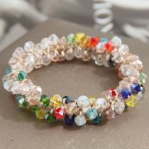 Fashion Color Crystal Braided Bracelet