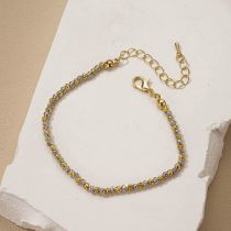 Fashion Bracelet Copper Two-tone Irregular Beaded Bracelet