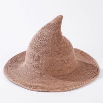 Fashion Regular Khaki Wool Knitted Wizard Hat