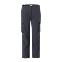 Fashion Gray Blue Low-rise Multi-pocket Straight-leg Trousers