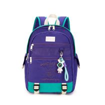 Fashion Purple Oxford Cloth Large Capacity Backpack