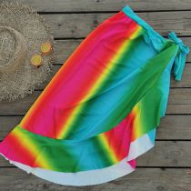 Fashion Mo19878jr0 [skirt Only] Polyester Tie-dye Strappy Beach Skirt