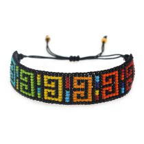 Fashion 9# Rice Beads Woven Geometric Bracelet