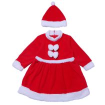 Fashion Christmas Baby Dress Polyester Children's Christmas Clothing