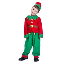 Fashion Red Polyester Children's Christmas Clothing