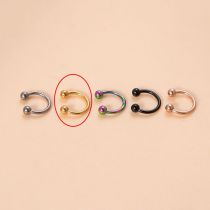 Fashion Gold_c-ring-6mm Titanium Steel Geometric Piercing C-ring