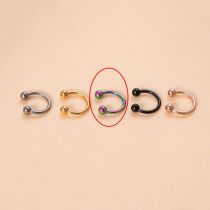 Fashion Colorful_c-shaped Ring-6mm Titanium Steel Geometric Piercing C-ring