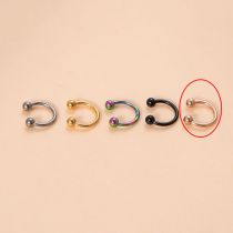 Fashion Rose Gold_c-ring-10mm Titanium Steel Geometric Piercing C-ring