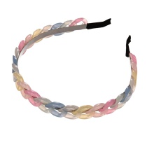 Fashion Color Alloy Resin Jelly Color Matching Headband
