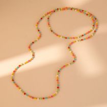 Fashion Color Colorful Rice Bead Necklace