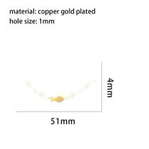 Fashion 3# Copper Gold-plated Three-dimensional Goldfish Perforated Bead Bracelet Material