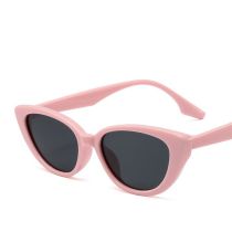 Fashion Pink Frame Gray Film Cat Eye Small Frame Sunglasses