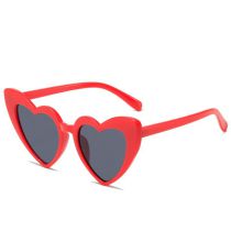 Fashion Red Frame Gray Film Ac Love Sunglasses