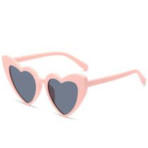 Fashion Pink Frame Gray Film Ac Love Sunglasses
