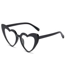 Fashion Black Frame White Film Ac Love Sunglasses