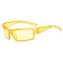 Fashion Transparent Yellow Frame Yellow Film Ac Square Frame Sunglasses