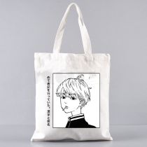 Fashion C Canvas Printed Anime Character Large Capacity Shoulder Bag