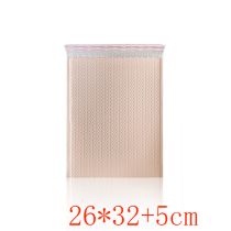Fashion Width 26*32 Length + 5 Seals 240 Nude Pink Bubble Bags In One Box Pe Bubble Square Packaging Bag (single)