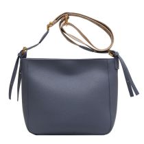 Fashion Blue Pu Large Capacity Shoulder Crossbody Bag