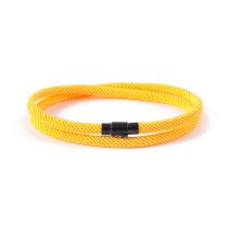 Fashion Yellow Cord Magnetic Clasp Bracelet
