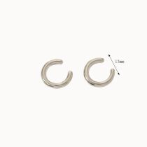 Fashion 3# Stainless Steel Geometric C-shaped Ear Clips