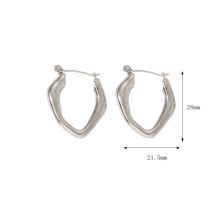 Fashion 7# Stainless Steel Geometric Earrings