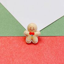 Fashion 10# Gingerbread Man Resin Geometric Christmas Brooch