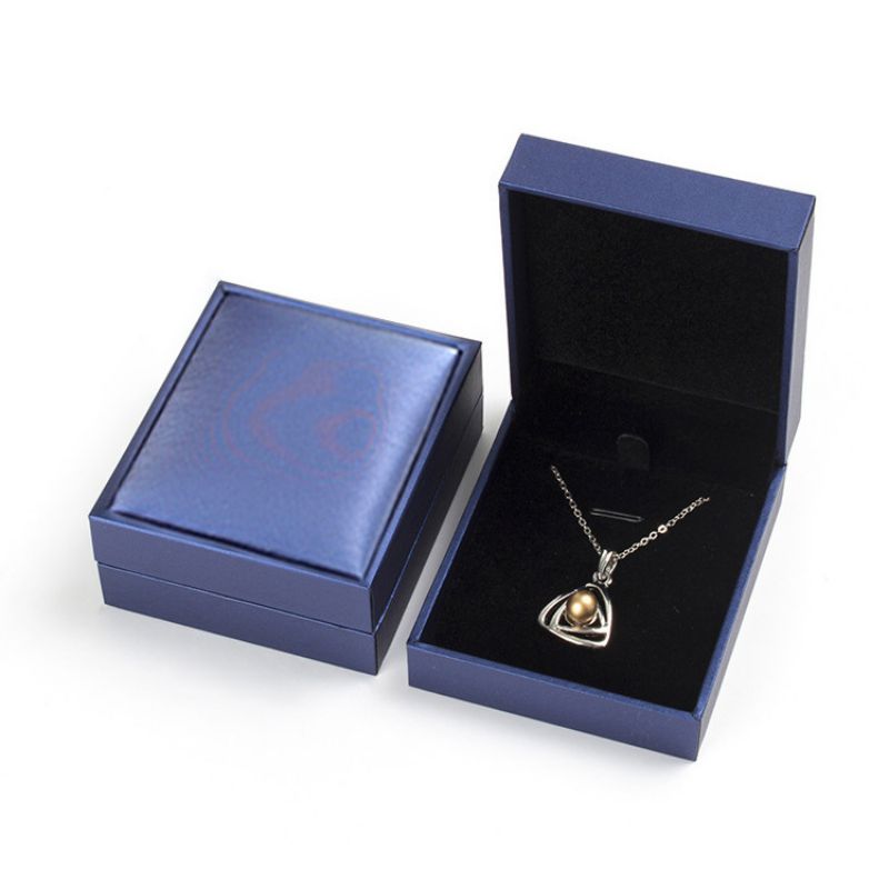 Fashion Blue High-end Necklace Gift Box Square Jewelry Packaging Box